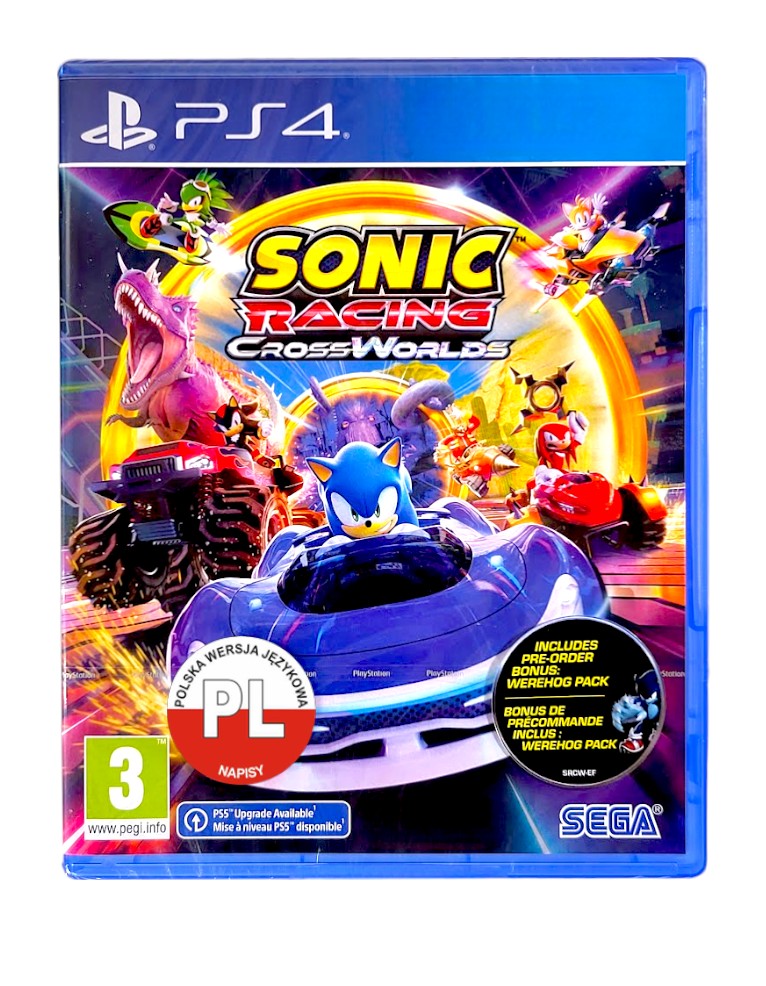 gra ps4 sonic racing: crossworlds + dlc