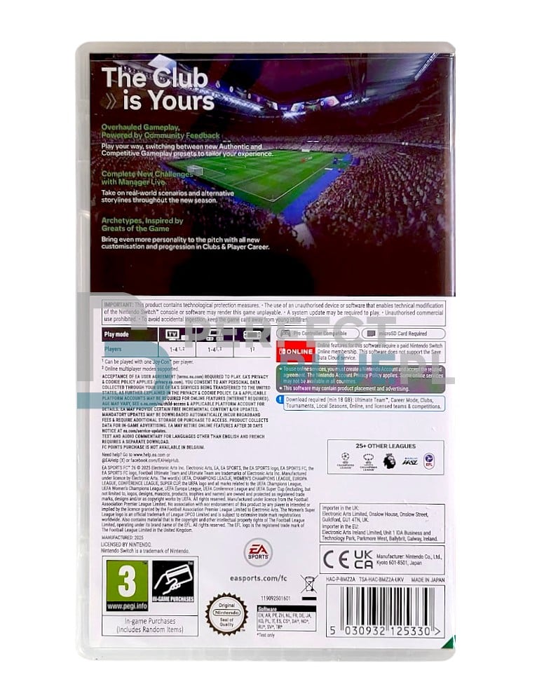 gra nintendo switch ea sports fc 26 / edycja standardowa / eu