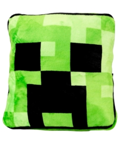 minecraft creeper 2w1 – koc i poduszka w jednym!