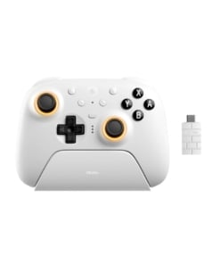 8bitdo pad / ultimate 2 bluetooth controller / bezprzewodowy / pc / nintendo switch / switch 2 / biały / + podstawka