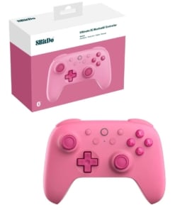 8bitdo pad / ultimate 2c bluetooth controller / bezprzewodowy / switch / switch 2 / efekt hall'a / różowy