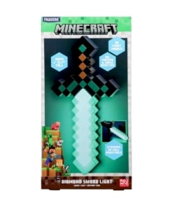 lampka Ścienna minecraft diamentowy miecz