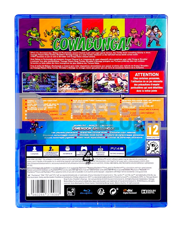 gra ps4 / ps5 / teenage mutant ninja turtles: shredder's revenge anniversary edition