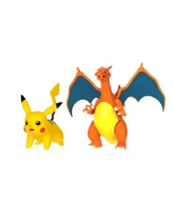 figurki pokemon charizard + pikachu