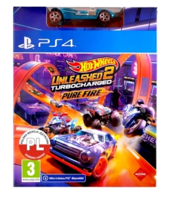 gra ps4 / + ps5 upgrade / hot wheels unleashed 2 pure fire + samochodzik twin mill