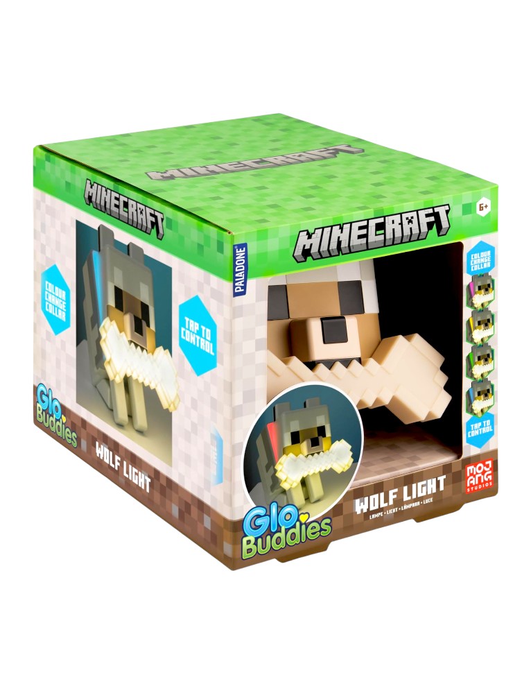 lampka minecraft wilk / wolf light / glo buddies
