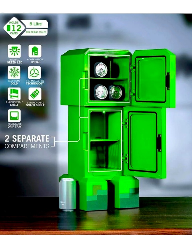 mini lodówka minecraft creeper