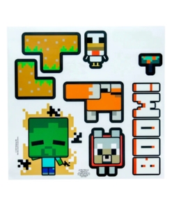 zegar Ścienny minecraft + naklejki / creeper glow in the dark wall clock
