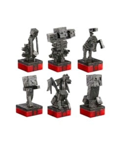 minecraft chess set overworld heroes vs hostile mobs / zestaw do gry w szachy