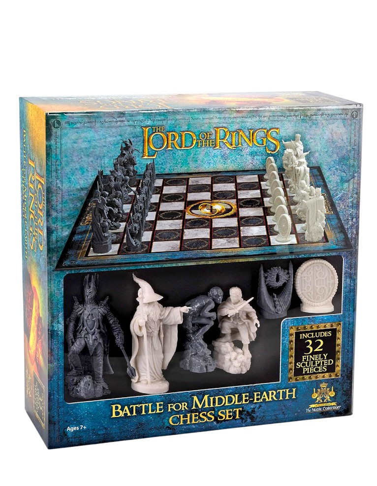 the lord of the rings chess set battle for middle earth / zestaw do gry w szachy władca pierścienia