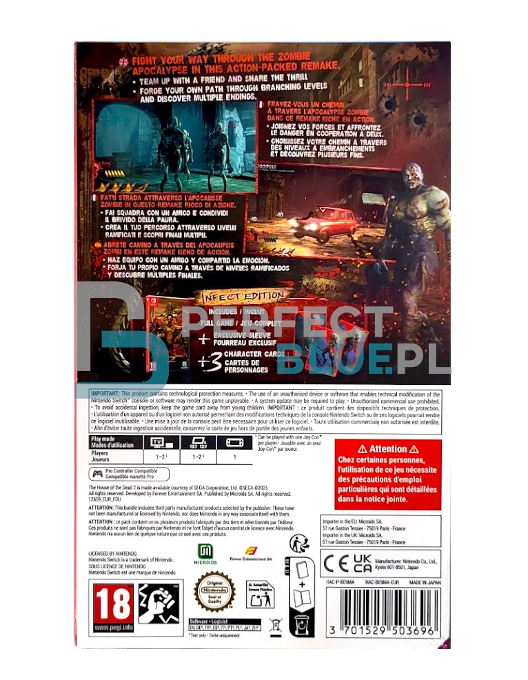 gra nintendo switch the house of the dead 2: remake / edycja standardowa