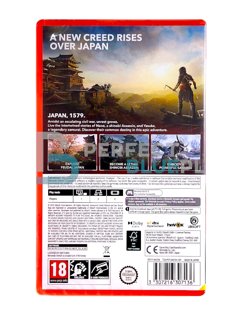gra nintendo switch 2 assassin's creed shadows