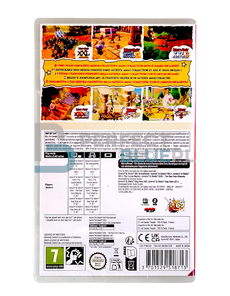 gra nintendo switch asterix maxi collection