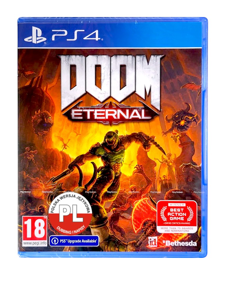 gra ps4 / + ps5 upgrade / doom eternal / en