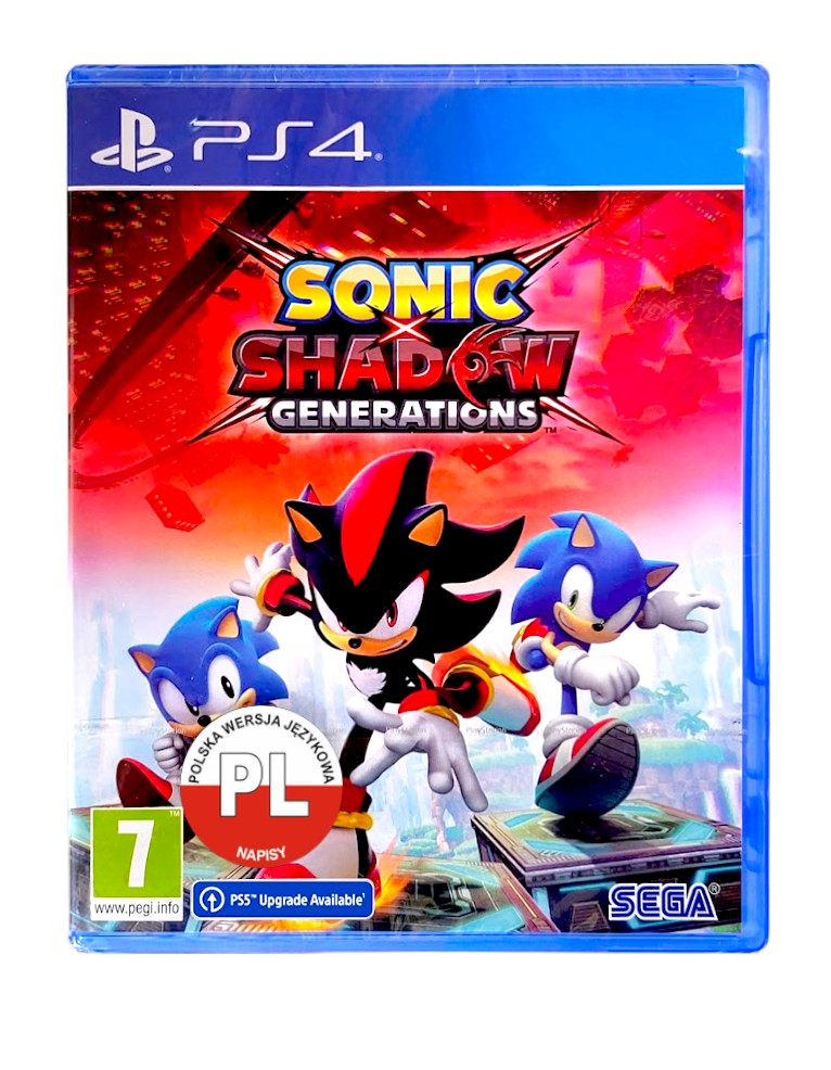 gra ps4 / + ps5 upgrade / sonic x shadow generations day one edition (kopia)