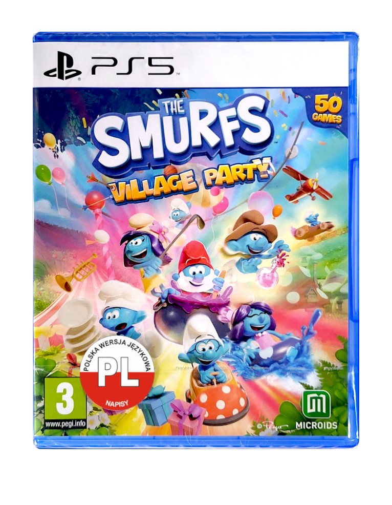 gra ps5 the smurfs / smerfy village party