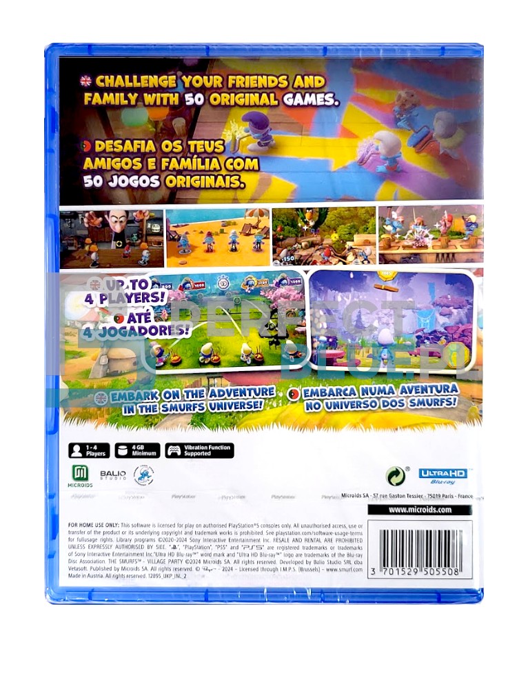 gra ps5 the smurfs / smerfy village party