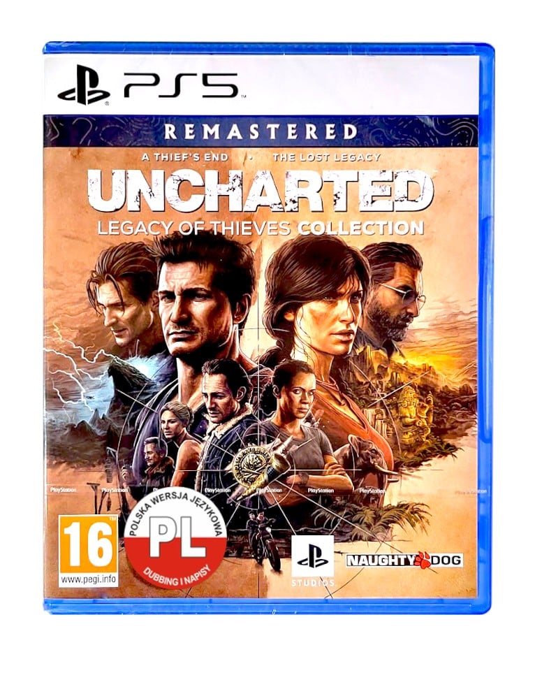 gra ps5 uncharted: kolekcja dziedzictwo złodziei / ska / polski dubbing