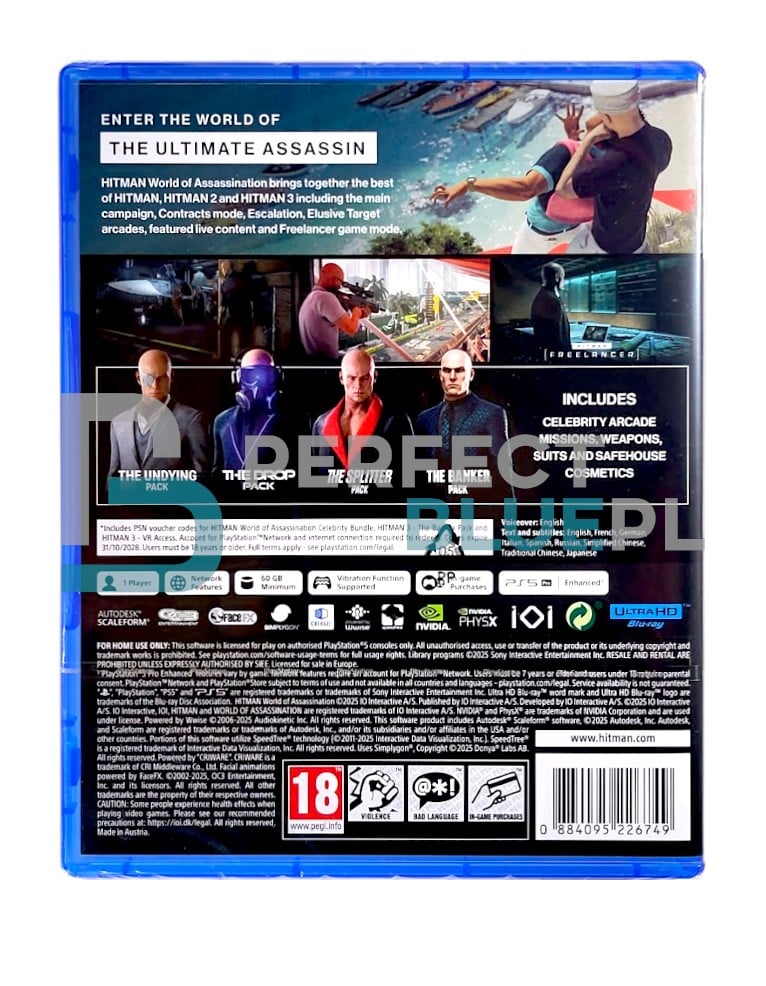 gra ps5 hitman: world of assassination / anniversary edition
