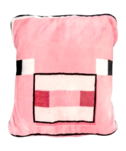 minecraft Świnka 2w1 – koc i poduszka w jednym!
