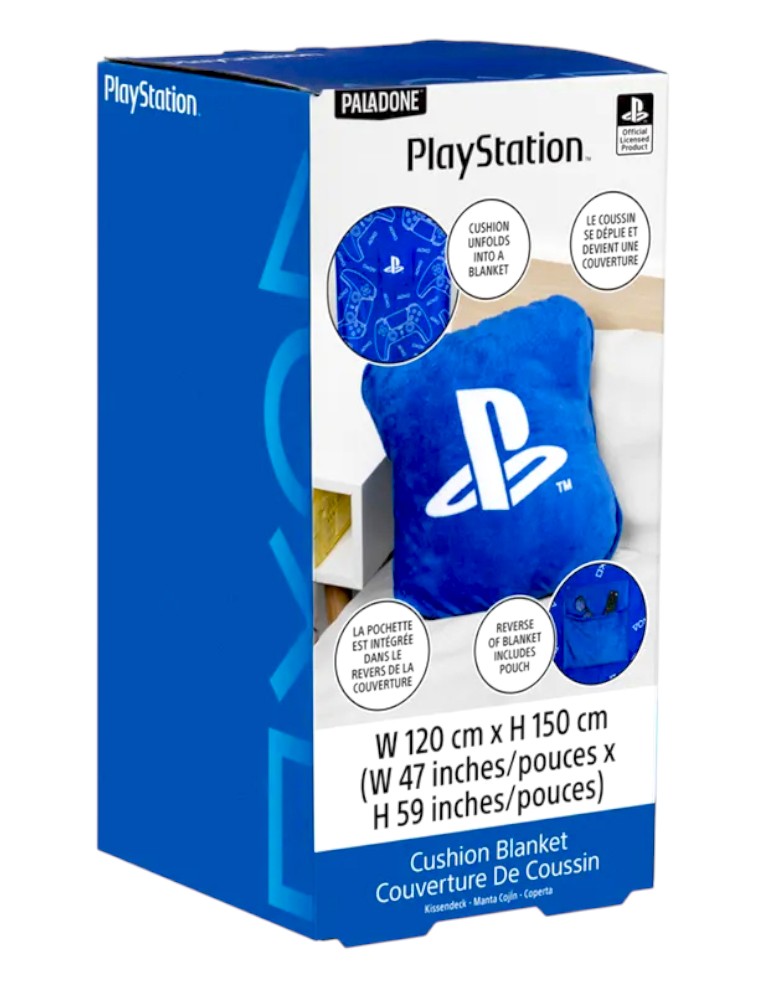minecraft playstation 2w1 – koc i poduszka w jednym!