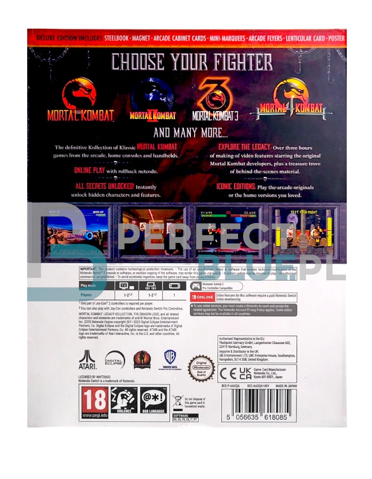 gra nintendo switch 2 mortal kombat legacy kollection / edycja deluxe