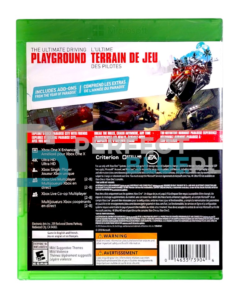 gra xbox one burnout paradise remastered / us