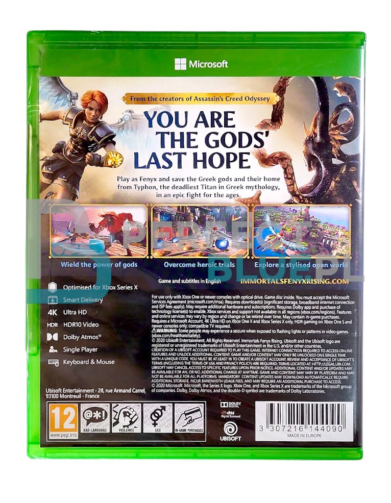 gra xbox one / xbox series x / immortals fenyx rising