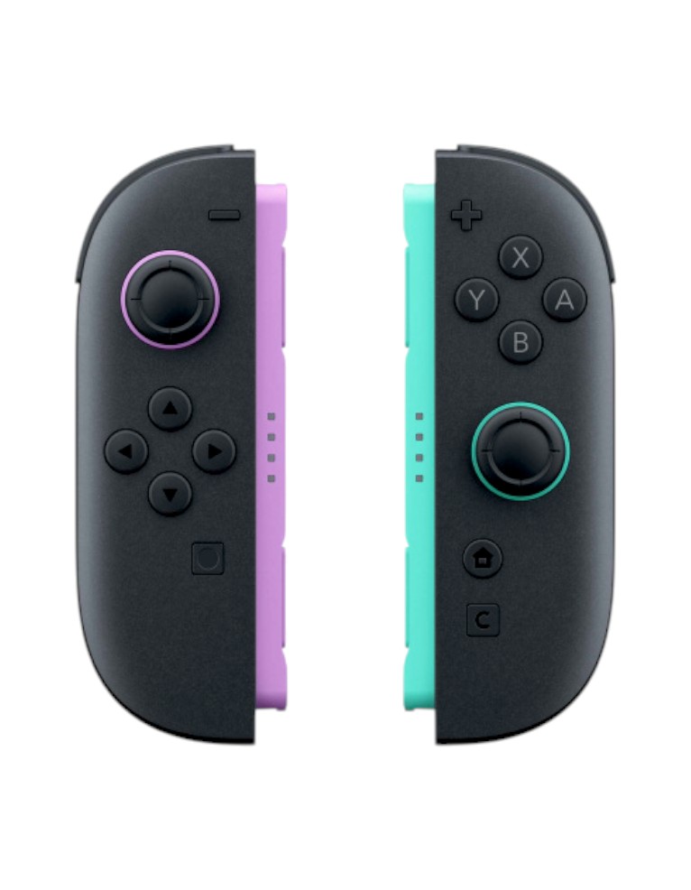kontrolery nintendo switch 2 / joy con light purple green / fioletowe zielone