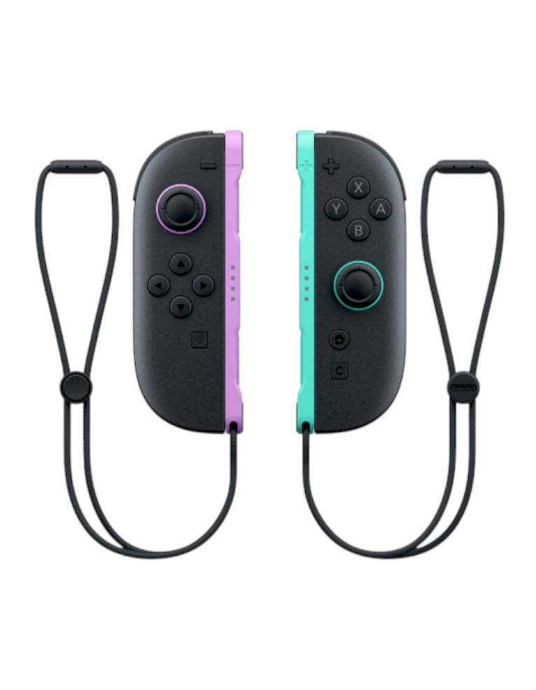 kontrolery nintendo switch 2 / joy con light purple green / fioletowe zielone