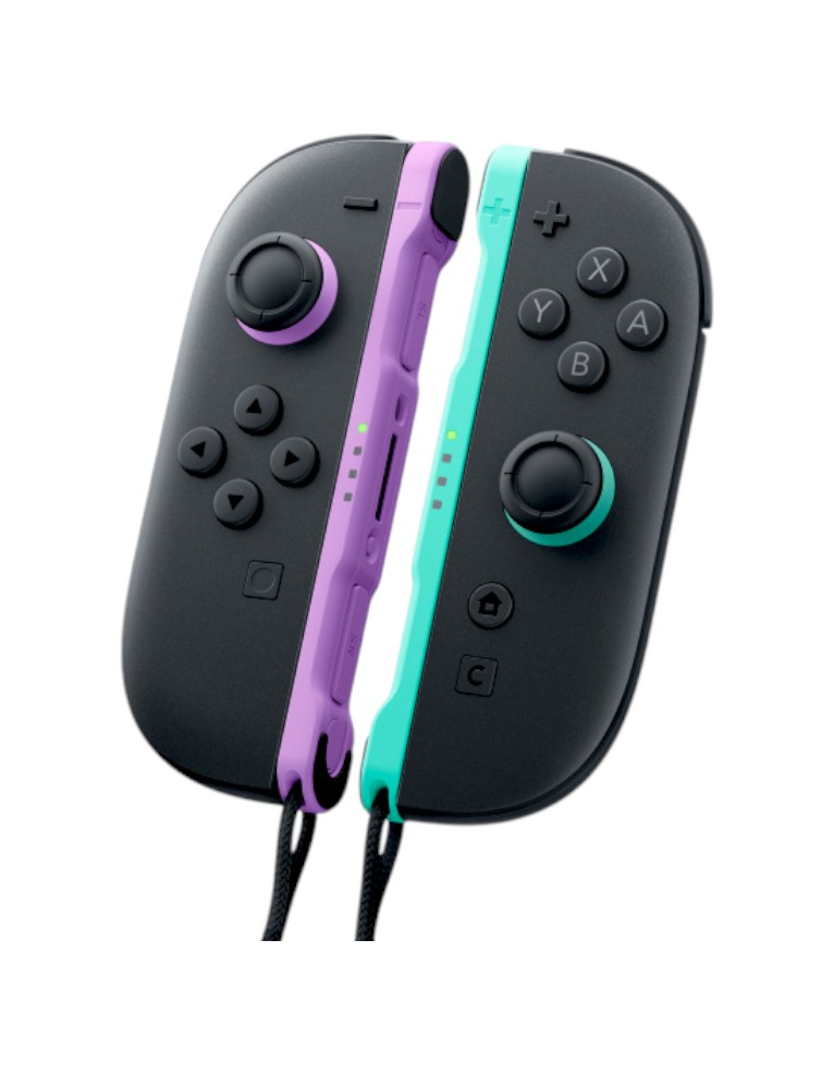 kontrolery nintendo switch 2 / joy con light purple green / fioletowe zielone