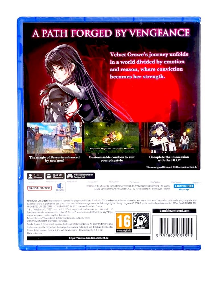 gra ps5 tales of berseria remastered / edycja standardowa