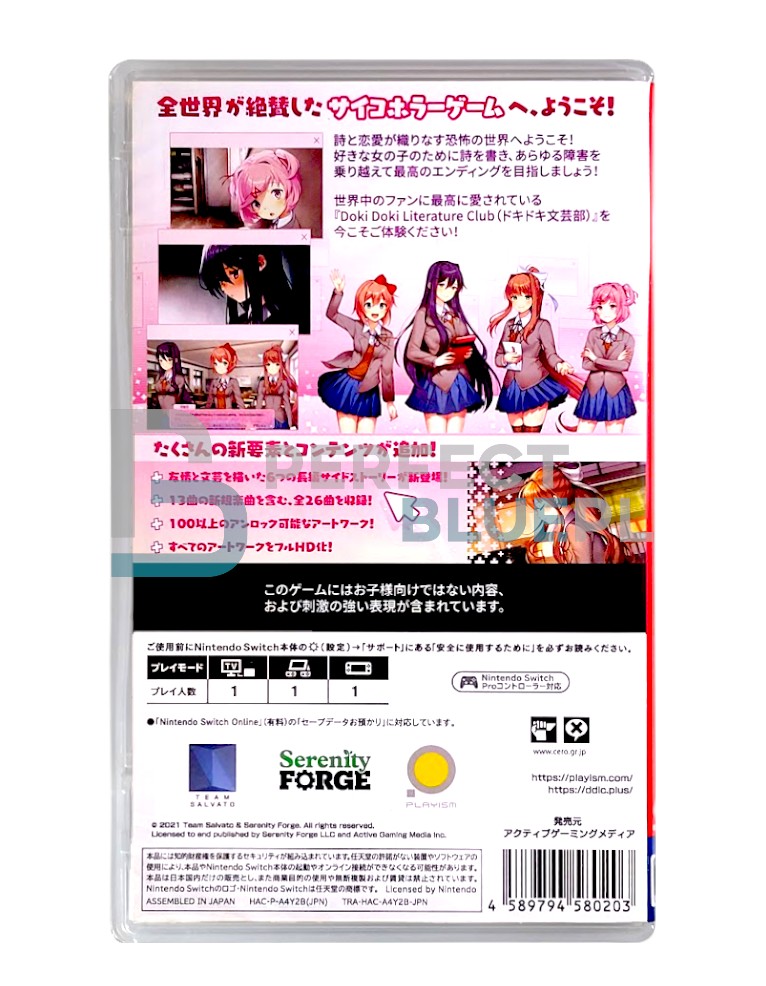 gra nintendo switch doki doki literature club plus! / import jp