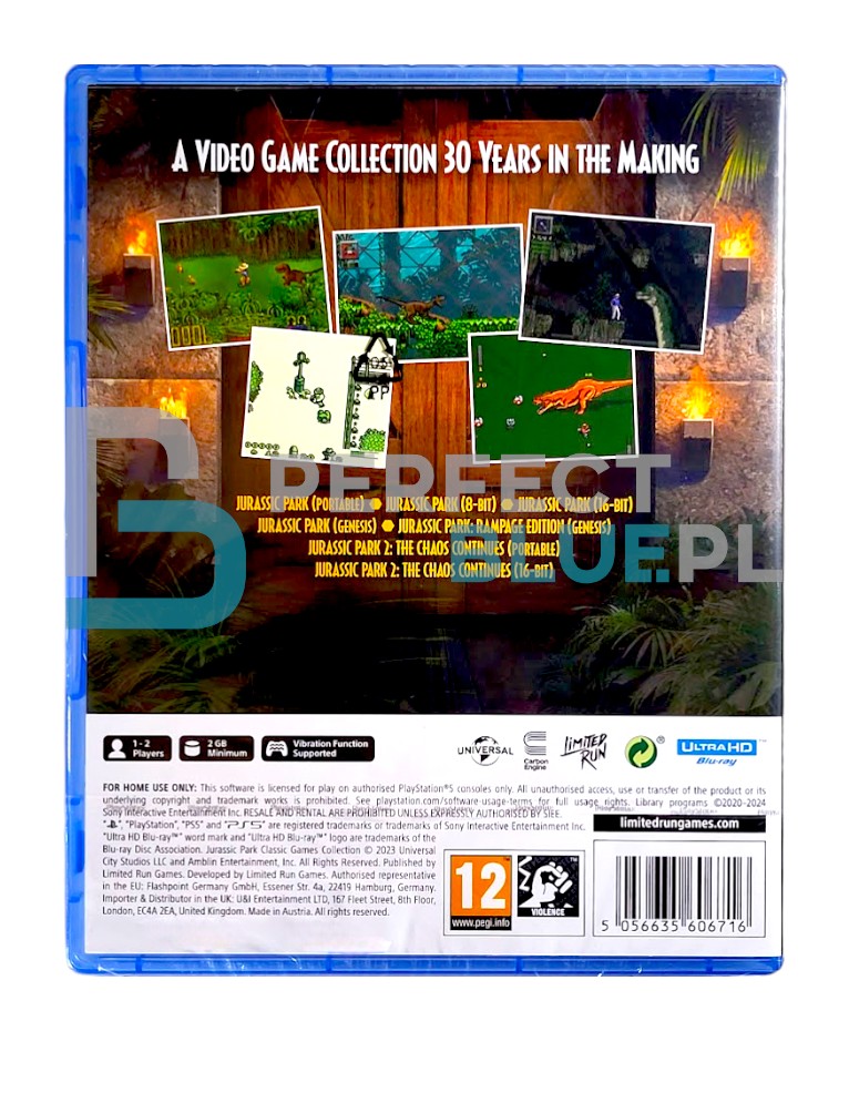 gra ps5 jurassic park classic games collection