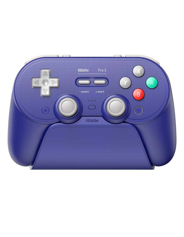 8bitdo pad / pro 3 bluetooth gamepad purple / bezprzewodowy / pc / nintendo switch / switch 2 / + podstawka