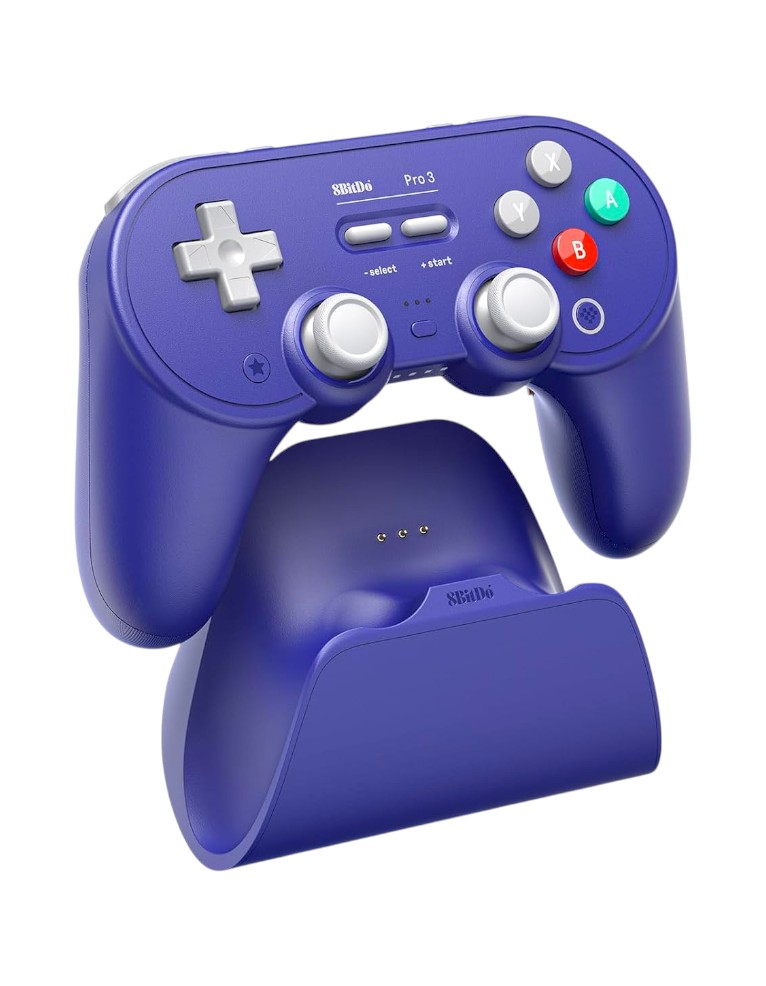 8bitdo pad / pro 3 bluetooth gamepad purple / bezprzewodowy / pc / nintendo switch / switch 2 / + podstawka