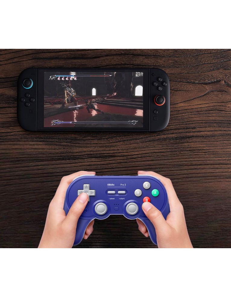 8bitdo pad / pro 3 bluetooth gamepad purple / bezprzewodowy / pc / nintendo switch / switch 2 / + podstawka