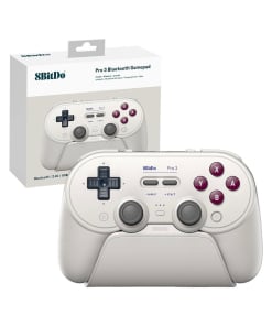 8bitdo pad / pro 3 bluetooth gamepad / bezprzewodowy / pc / nintendo switch / switch 2 / g clas/ + podstawka (kopia)