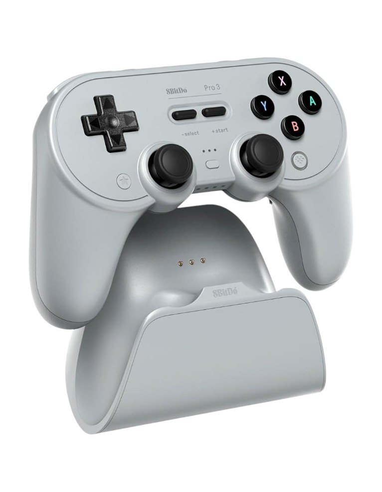 8bitdo pad / pro 3 bluetooth gamepad / bezprzewodowy / pc / nintendo switch / switch 2 / szary / + podstawka