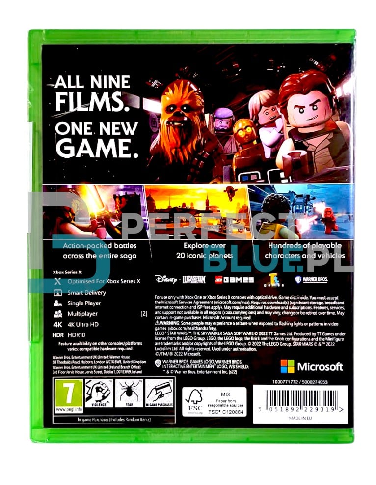 gra xbox one / + xbox series x upgrade / lego gwiezdne wojny / star wars: skywalker saga / en