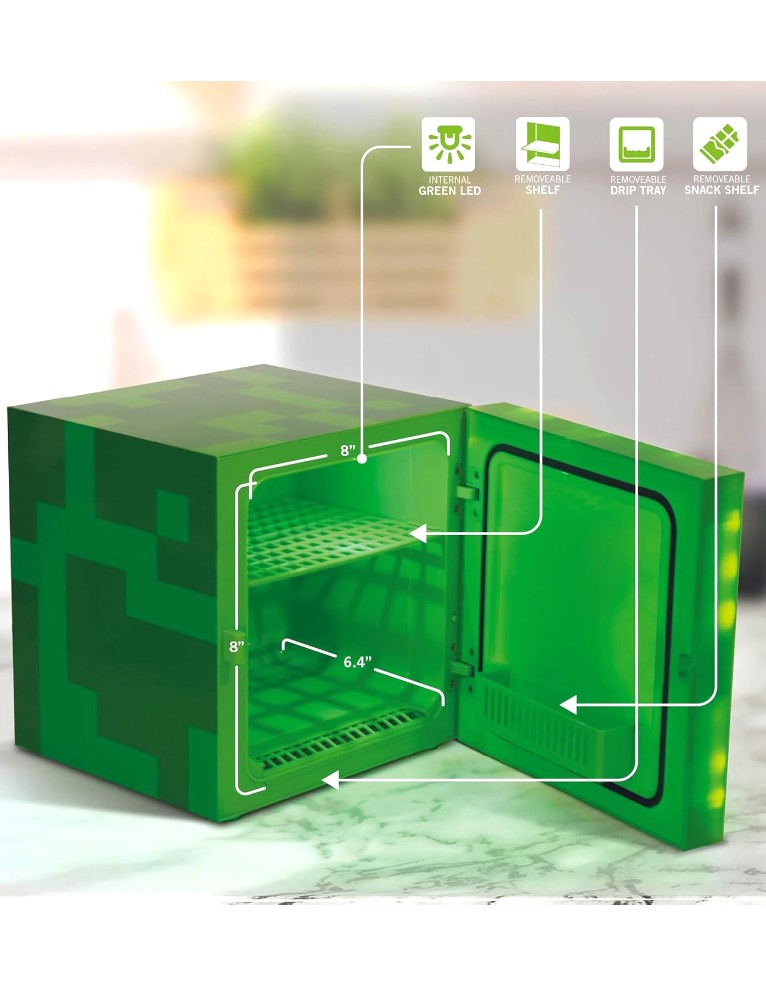 mini lodówka minecraft creeper 6.7 l