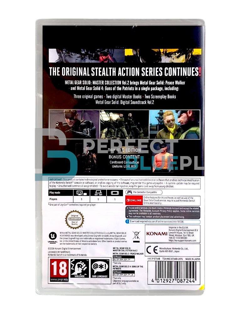 gra nintendo switch metal gear solid master collection vol.2 day one edition