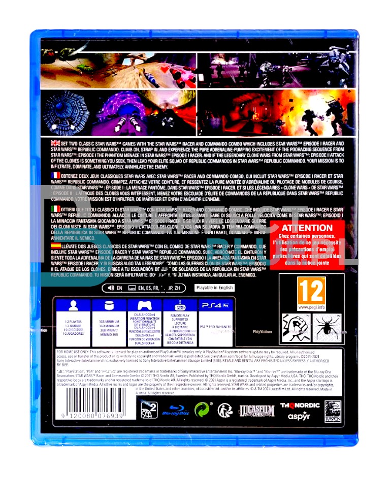 gry ps4 star wars: episode i racer / star wars republic commando