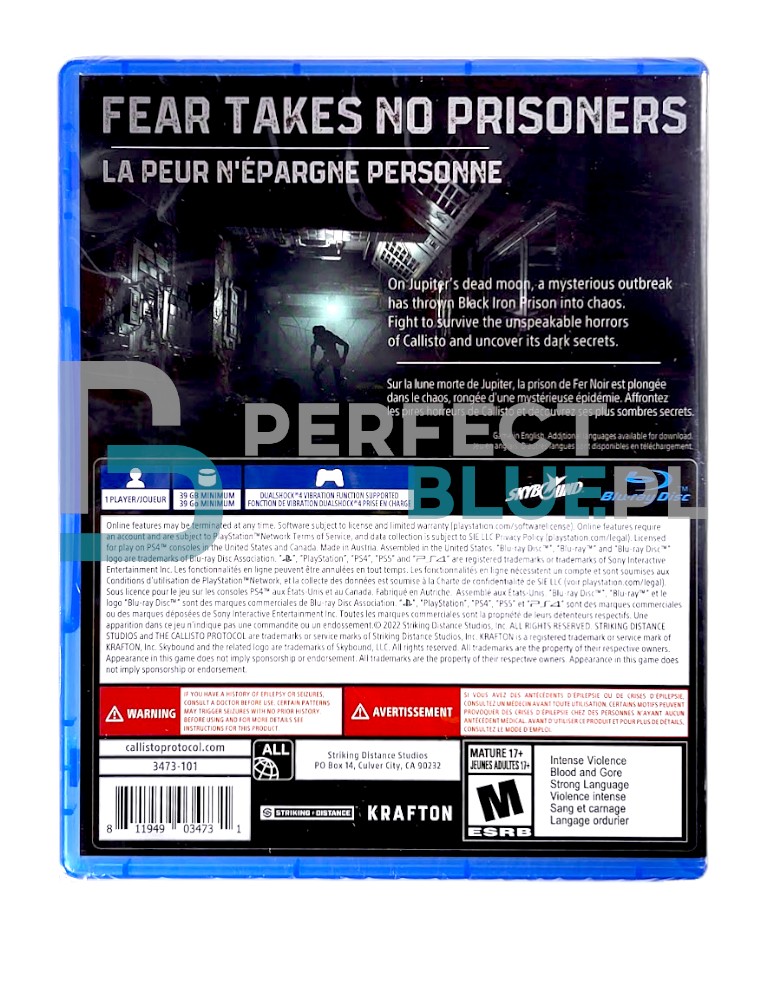 gra ps4 / ps5 / the callisto protocol / import us