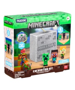 minecraft zestaw do wykopalisk / 3 losowe figurki