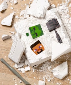 minecraft zestaw do wykopalisk / 3 losowe figurki