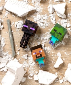 minecraft zestaw do wykopalisk / 3 losowe figurki