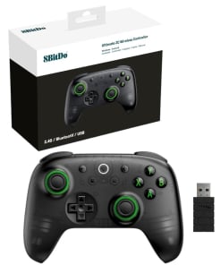 8bitdo pad / ultimate 2c / 2.4g wireless controller / bezprzewodowy / pc / efekt hall'a / transparent black