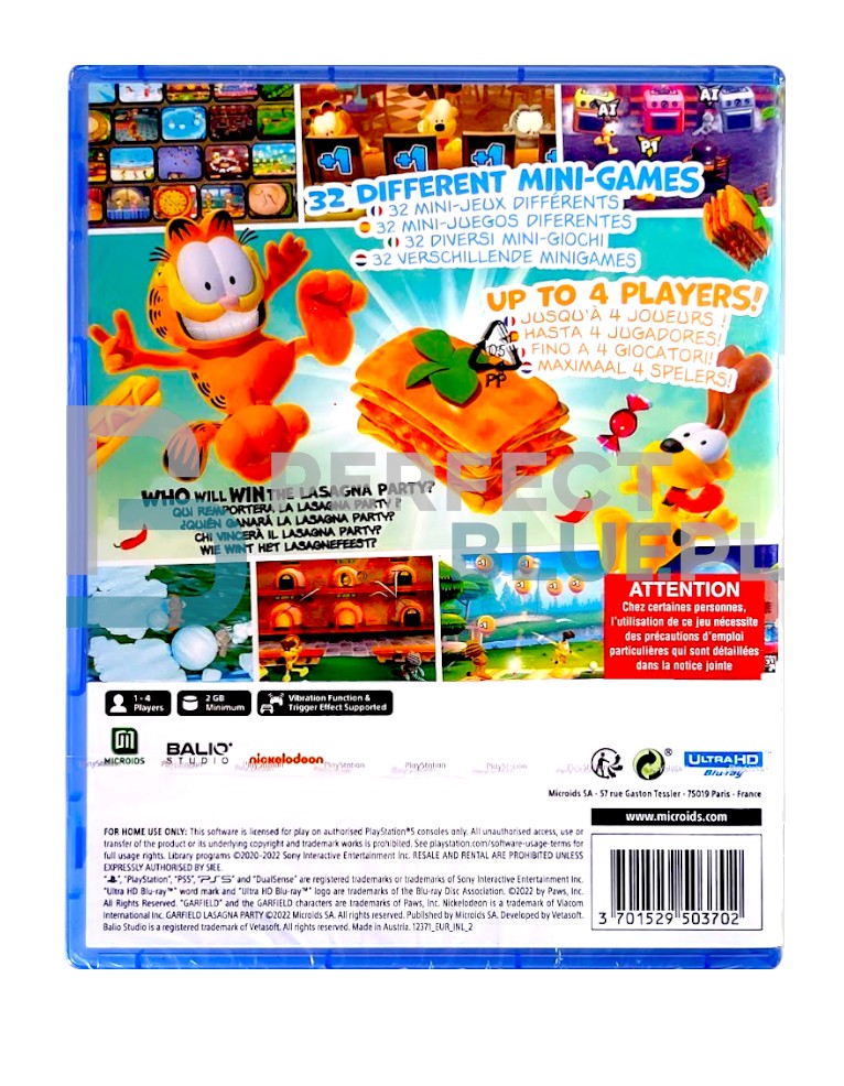 gra ps4 / + ps5 upgrade / garfield lasagna party (kopia)