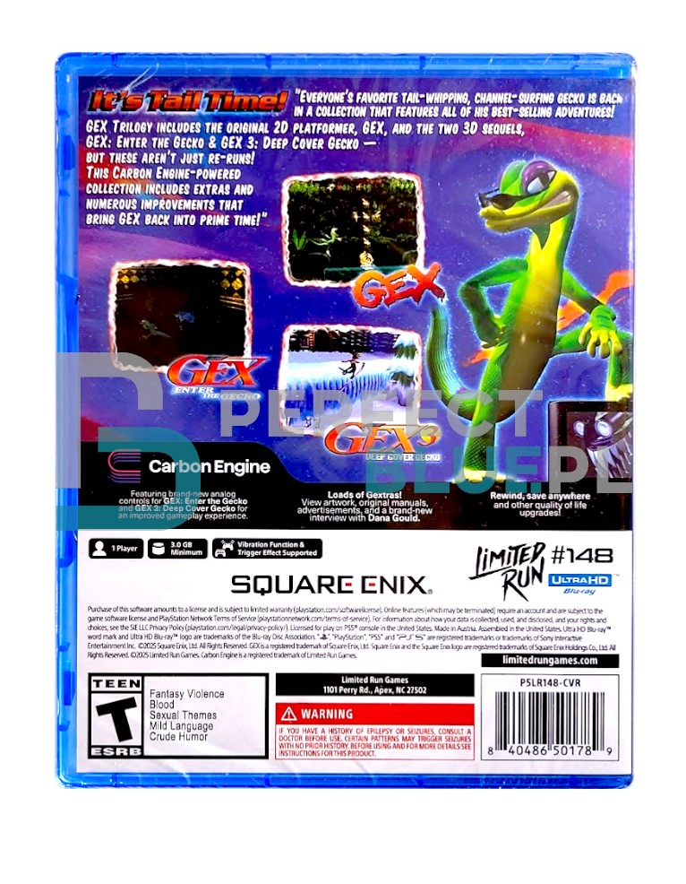gry ps5 gex trilogy / limited run! / import usa